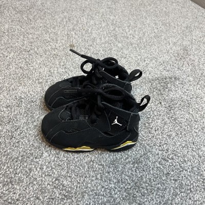 Jordan Air Jordan 7 Retro TD Shoes Toddler Size 6C Black Yellow White Sneakers | eBay