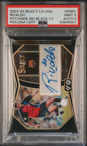 Rivaldo #PS-RV — 2023 Panini Select La Liga Pitchside Signatures soccer card