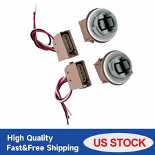 2* Headlamp Light Socket Brake Tail Turn Signal Parking + Pigtail Fit for FORD