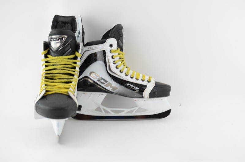 CCM Jet Speed FT 8 Pro White LE Ice Hockey Skates Sr Size 10 Regular (0702-2093)