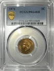 New Listing1876 Indian Head Cent Penny PCGS PR64 RB