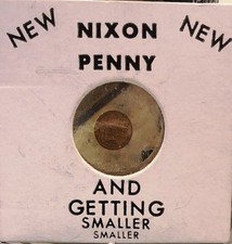 Nixon penny novelty coin from the 1970s