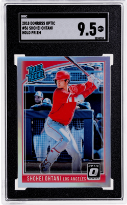 2018 Donruss Optic Shohei Ohtani Rated Rookie Holo Prizm #56 SGC