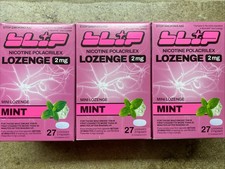 3 PACK Blip NRT Nicotine Lozenge Mini's - 2mg Mint Flavor 27 Count Stop Smoking