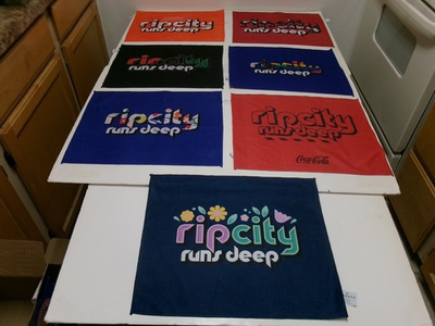 #ad #ad NBA Portland Trail Blazers Lot of 7 Different quot;Rip City Runs Deepquot; Rally Towels $29.99
