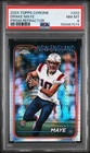 Drake Maye 2024 Topps Chrome Prism Refractor PSA 8