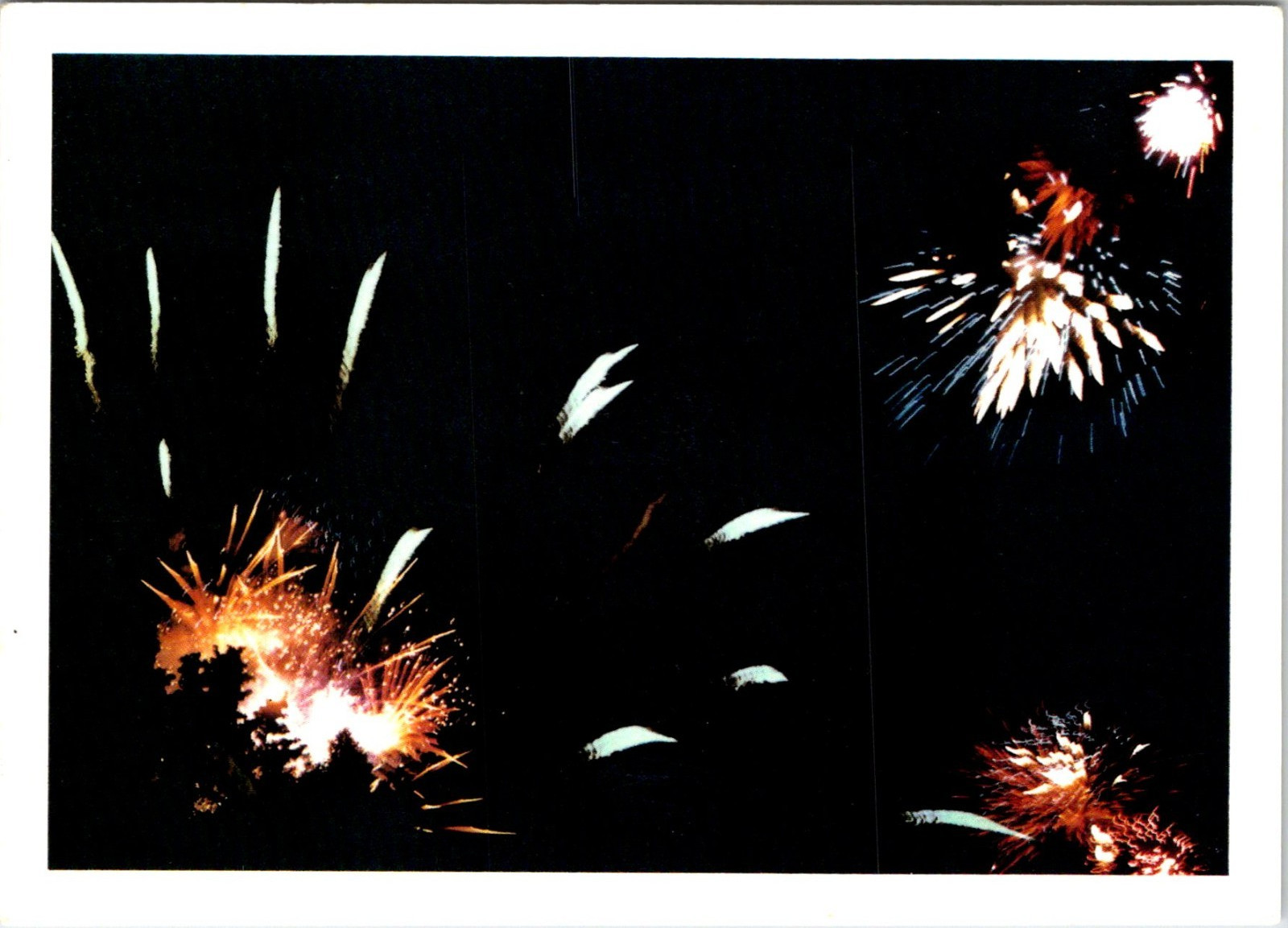 Fireworks Feuerzauber 1989 Photography Postcard C257