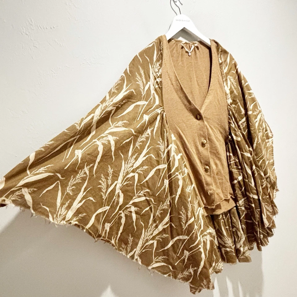 Cárdigan ANTHROPOLOGIE TEJIDO Y NUDO para mujer marrón Recall The Willow talla XS Foto 4 de 4