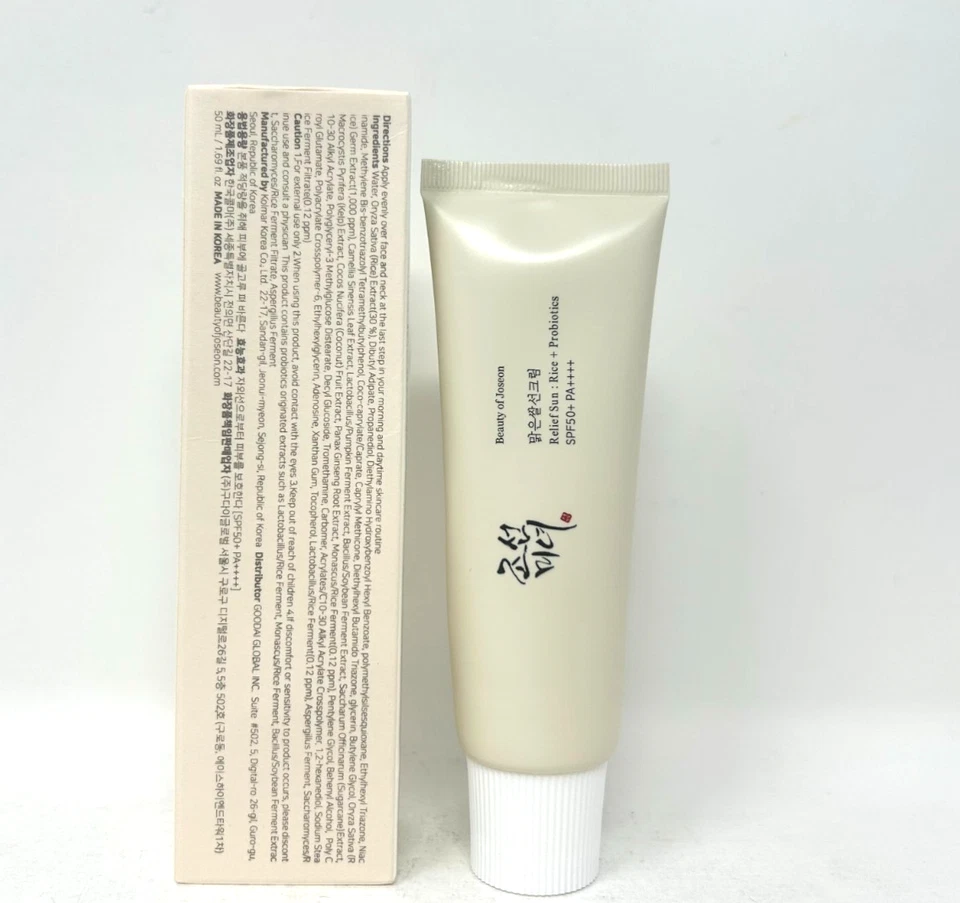 BEAUTY OF JOSEON Korean Rice + Probiotics Sunscreen SPF 50+ PA++++, 50 ml - Image 2 of 2