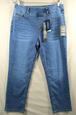 -NWT DG2 By Diane Gilman Petite Cool Max Denim Women's Jeans Blue Sz 12P