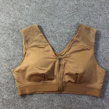 Tommie Copper Sports Bra Womens 2XL Shoulder Support Zip Front Activewear Gym