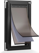 Large Dog Pet Door Aluminum Extreme Weather 3 Flaps Insulation Dogs Under 110lbs