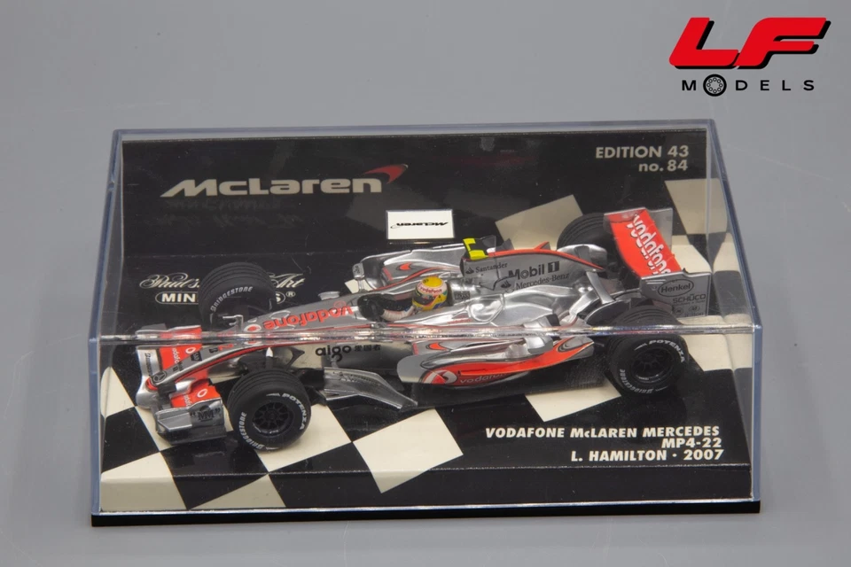 1:43 Vodafone McLaren Mercedes MP4-22 L. Hamilton 2007 - Minichamps - Immagine 3 di 3