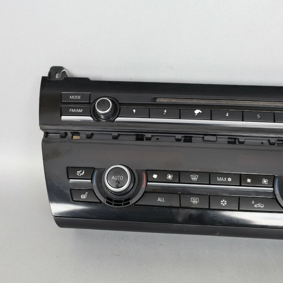2011-2016 BMW 528i 535i 550i M5 Audio Climate Temperature Control Panel WORN OEM - Image 2 of 4