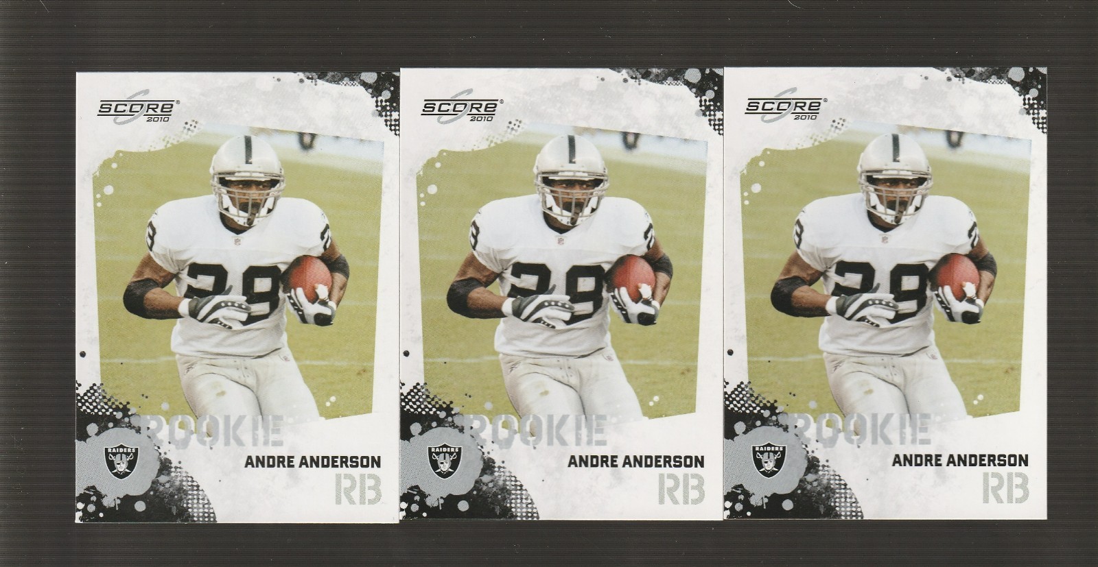 (3) 2010 Score #302 Andre Anderson rookie cards, Tulane Green Wave