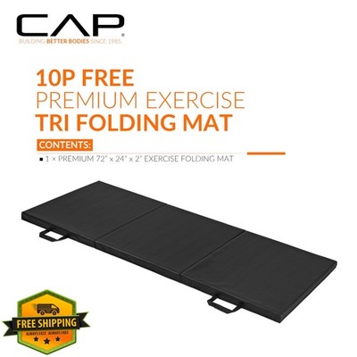 CAP Barbell Exercise Mat Folding Aerobic Fitness Gym Gymnastics Mat