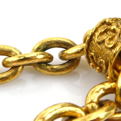 Collana CHANEL Coco Mark metallo colore oro tipo tondo logo CC accessori donna