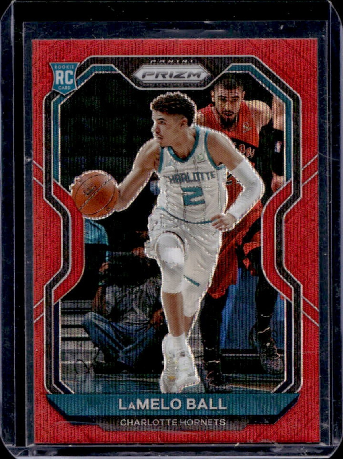 2020-21 Prizm LaMelo Ball RC Ruby Wave Prizm Rookie #278 Hornets