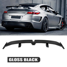 For Porsche Panamera 55 Rear Trunk Spoiler Pro Racing Rear Wing Gloss Black