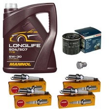 Produktbild - Inspektionspaket 5L MANNOL 5W-30 für VW Touran 1.4 TSI Golf VII Seat Arona