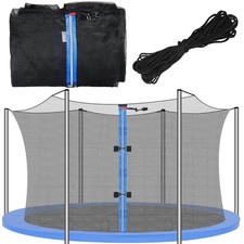 12ft Round Trampoline Safety Enclosure Net Replacement, Weather-Resistant, Breat