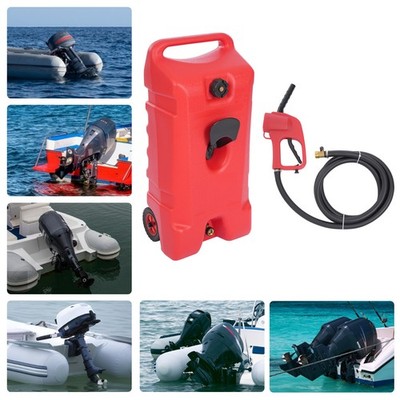 Boat Fuel Tank 53L Outboard Fueling Gasoline Tank Portable 14Gal for Mariner Red