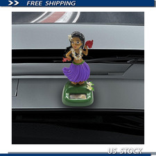Hula Girl Dashboard Decor, Solar Powered Dancing Car Figure Shaking Head