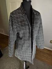 black and white blazer women s Collared Work Wear