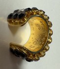 TERZORECCHINO  IDemaria Gold Ear Cuff Vintage 80s Statement Rhinestone Jewelry — photo 3