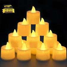 25/50/100/200 Pack LED Tea Lights, Last 8H+, No Timer No Flickering, for Decor(2