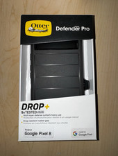OtterBox Defender Pro Holster Case for Google Pixel 8 Black Port Covers