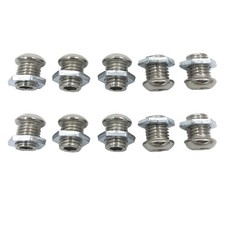 TUOREN 10Pcs Drum Air Vent Screws 1/2" Kit Replacement Silver