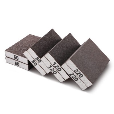 8PCS Sanding Sponge, Sanding Blocks of 60/80/120/220 Assorted Grits, Flexible