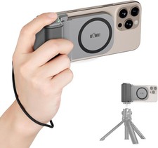 KIWIFOTOS for iPhone Magsafe Camera Grip Magnetic Phone Grip-Gray