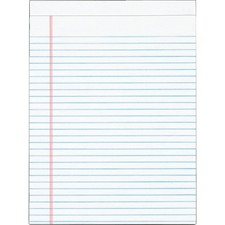 Staples 8-1/2 In. W. x 11 In. H. 50-Sheet White Top Bound Legal Pad (12-Pack)
