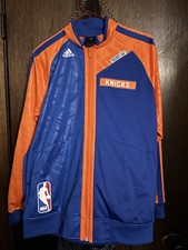 Rare 2013 Men's New York Knicks Adidas On Court Warm Up Performance Jacket Sz M