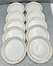 (10) SHEFFIELD FINE CHINE IMPERIAL GOLD 504Y, 504W DINNER PLATES 10.25" 6Y, 4W