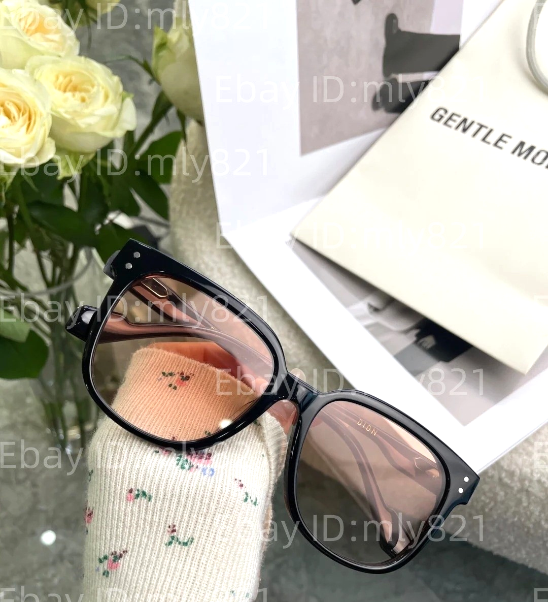 ジェントルモンスター サングラス DION GentleMonster Sunglasses Dion 01(RG) Black Frame Sunset color