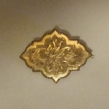 Victorian Style Gold Filled Watch Pin Hang Watch or Locket Estate Jewelry