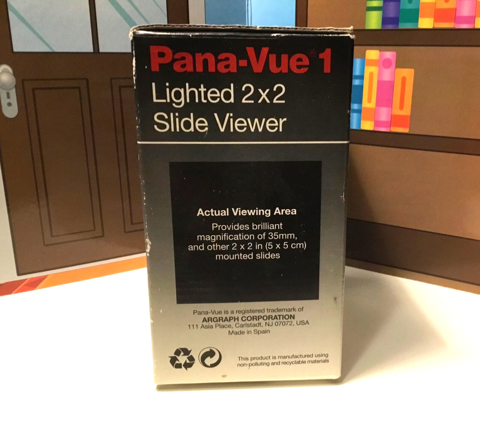 Vintage PANA-VUE 1 *UNTESTED* 2x2 Slide Viewer With Box And Instructions