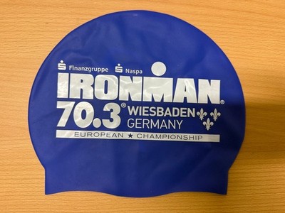 IRONMAN 70.3 Wiesbaden Germany European Championship BADEKAPPE 1 x getragen