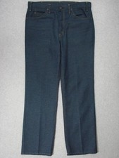 TB11418 USA VINTAGE 1970s  LEVI'S  517 BOOT CUT POLY JEANS 36x32 msr 35"x32" 
