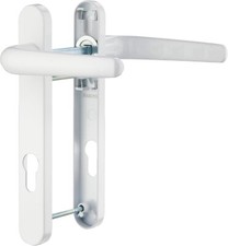 Hardver White UPVC Door Handles Set Lever/Lever Pro Linea 92pz - 122mm Screw