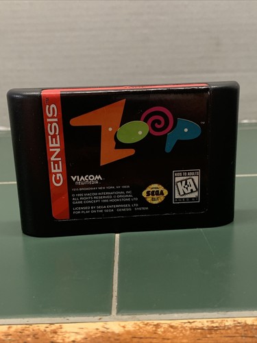 GRT Zoop (Sega Genesis) AUTHENTIC, TESTED, PINS CLEANED  Cartridge and manual - Picture 3 of 5
