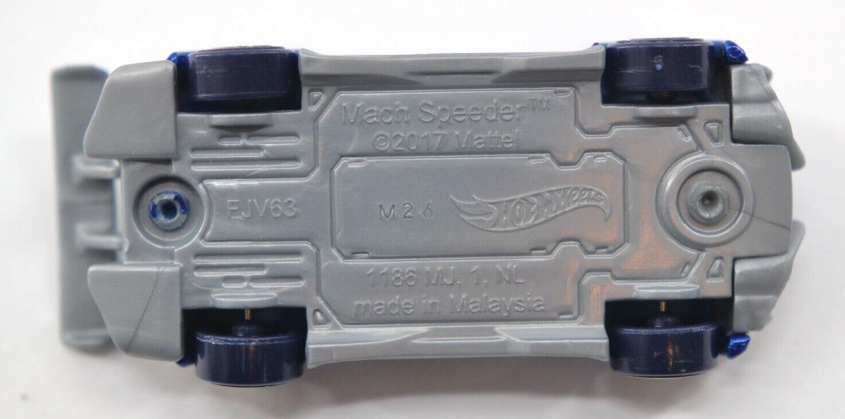 Hot Wheels Blue 2017 Mach Speeder Made in Malaysia M24 FJV63 Hot Wheels Blue 2017 Mach Speeder Made in Malaysia M24 FJV63