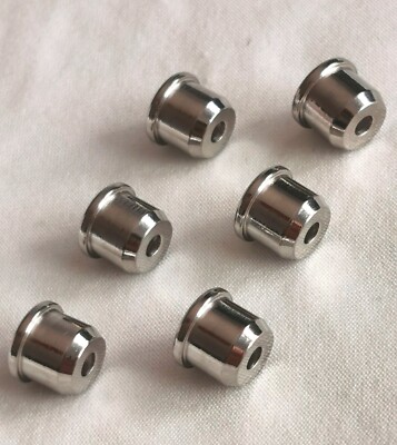 8 mm Schwerlast Gitarrensaitenhülsen Edelstahl 6er Set 