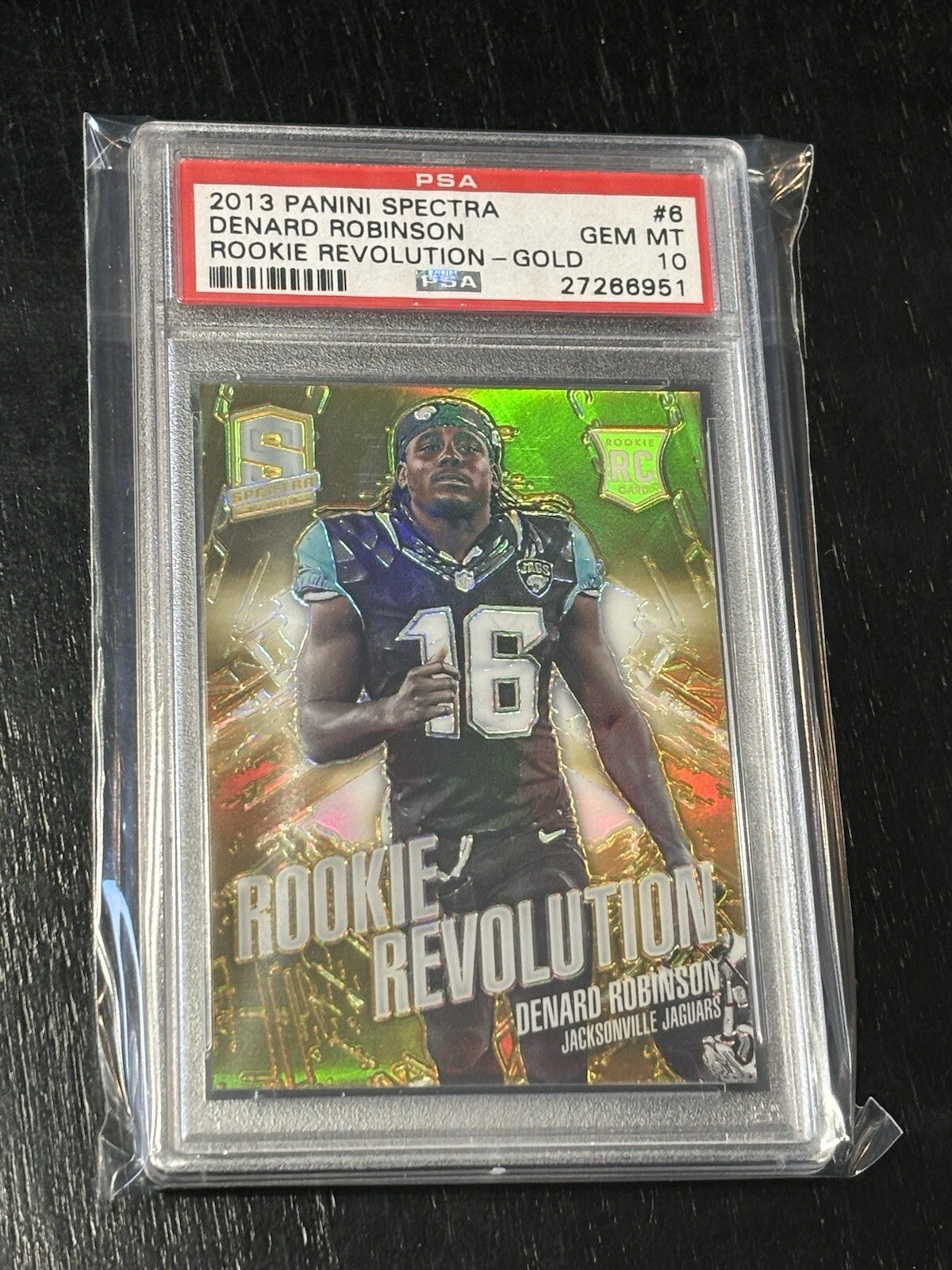 Denard Robinson Panini Spectra Rookie Revolution #6 Gold