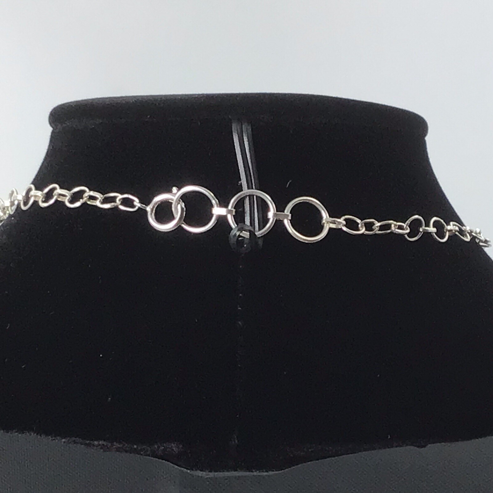 Sterling Silver Natural Ruby Necklace Vintage 6mm… - image 3