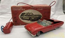 Yonezawa Toys Tin Toy Car Cragstan Convertible Ford Thunderbird W/BOX F/S FEDEX