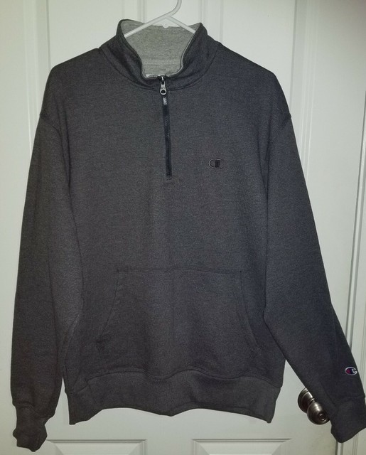 champion powerblend quarter zip